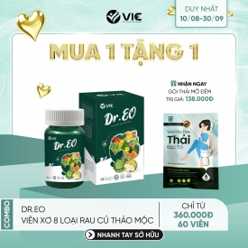 [ MUA 1 - TẶNG 1 ] Dr.Eo Viên Xơ 8 Loại Rau Củ Thảo Mộc 