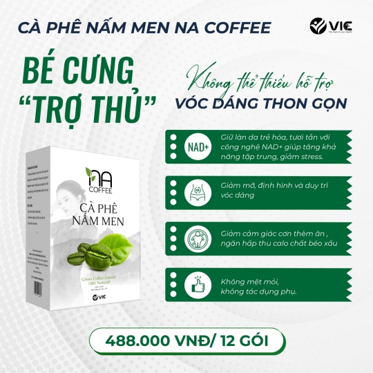 [ MUA 1- TẶNG 1 ] NA Coffee - Cà phê nấm men làm gầy 